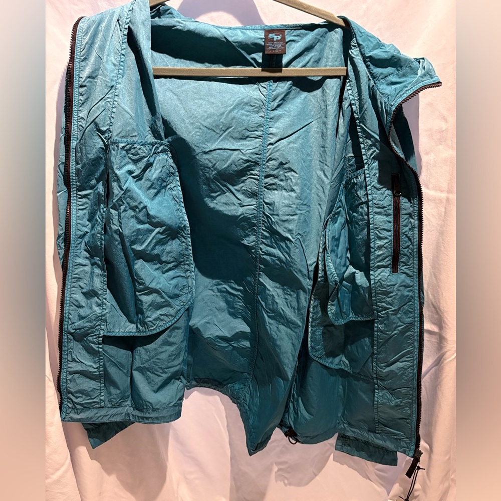 Seoul Projects Teal Hooded Windbreaker Zip Up Jacket Size L NWT - Picture 6 of 8